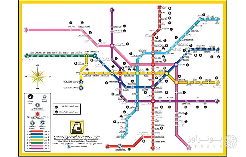 Tehran Metro Map For The Blind